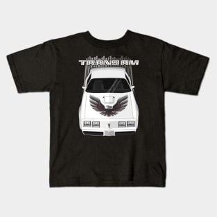Firebird Trans Am 79-81 - white and black Kids T-Shirt